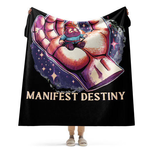 Manifest Destiny Cloud-fleece Blanket, 80"x60"