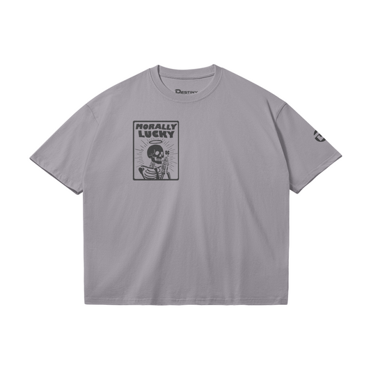 Morally Lucky Tee, Gray
