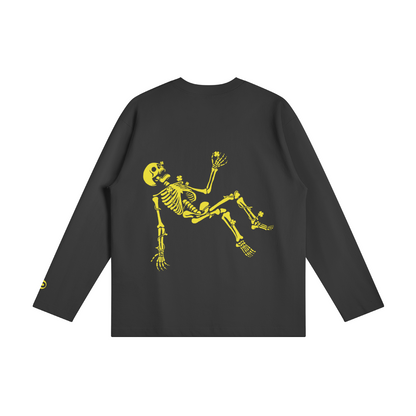 Morally Lucky Long Sleeve Tee, Black