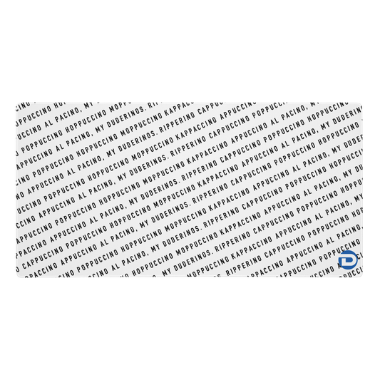 Ripperino Desk Mat Mouse Pad, 36"x18", White