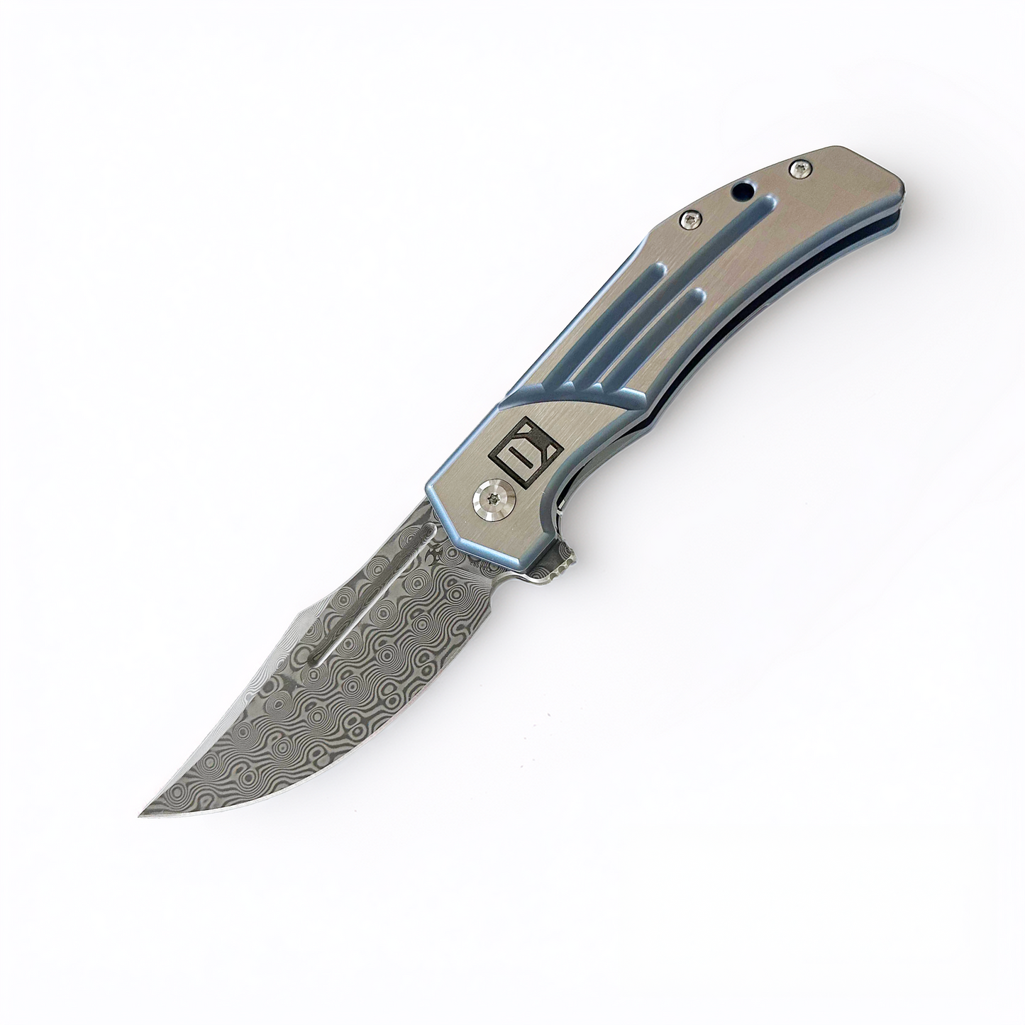 Limited Edition DGG Damascus Folding Knife with Signed CoA