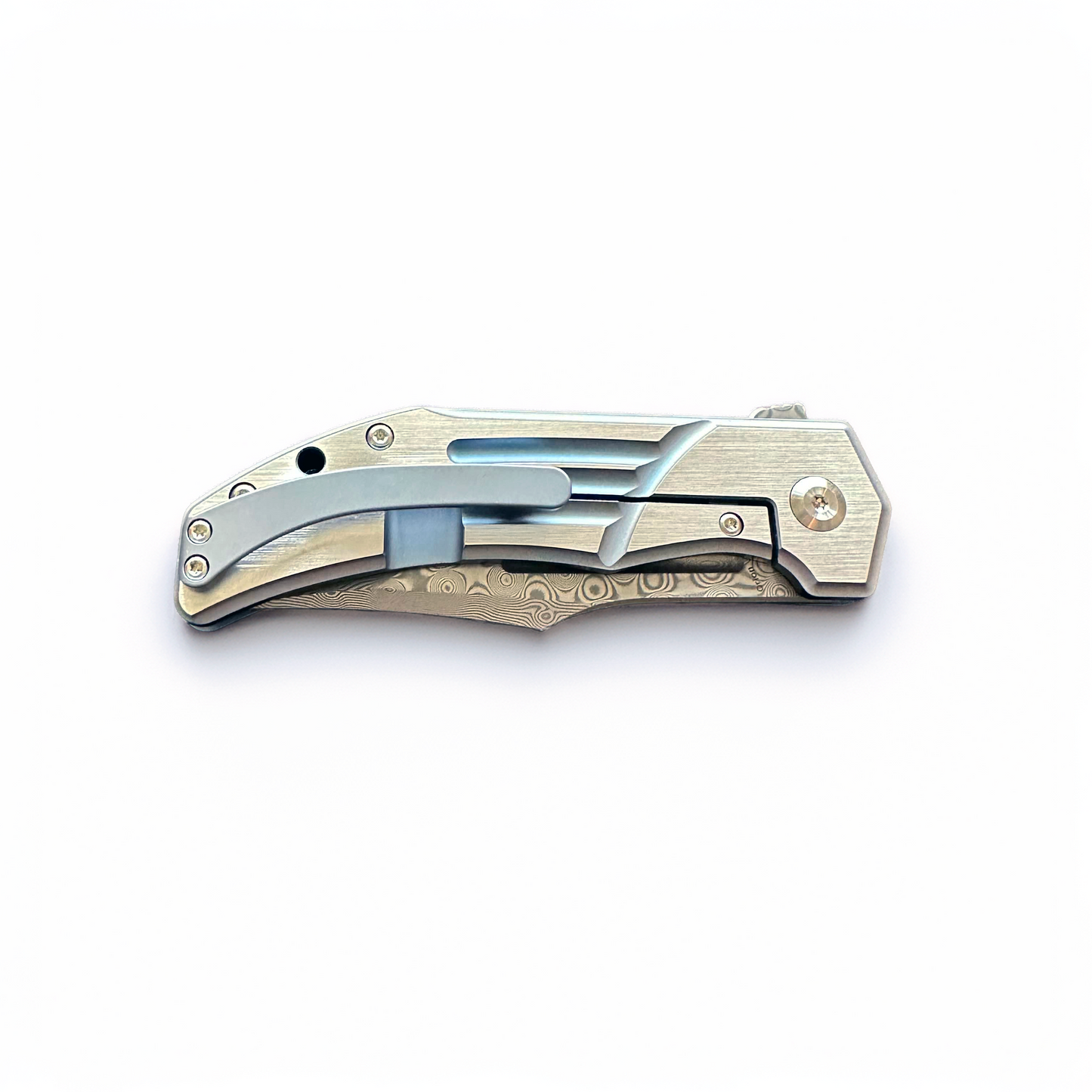 Limited Edition DGG Damascus Folding Knife with Signed CoA