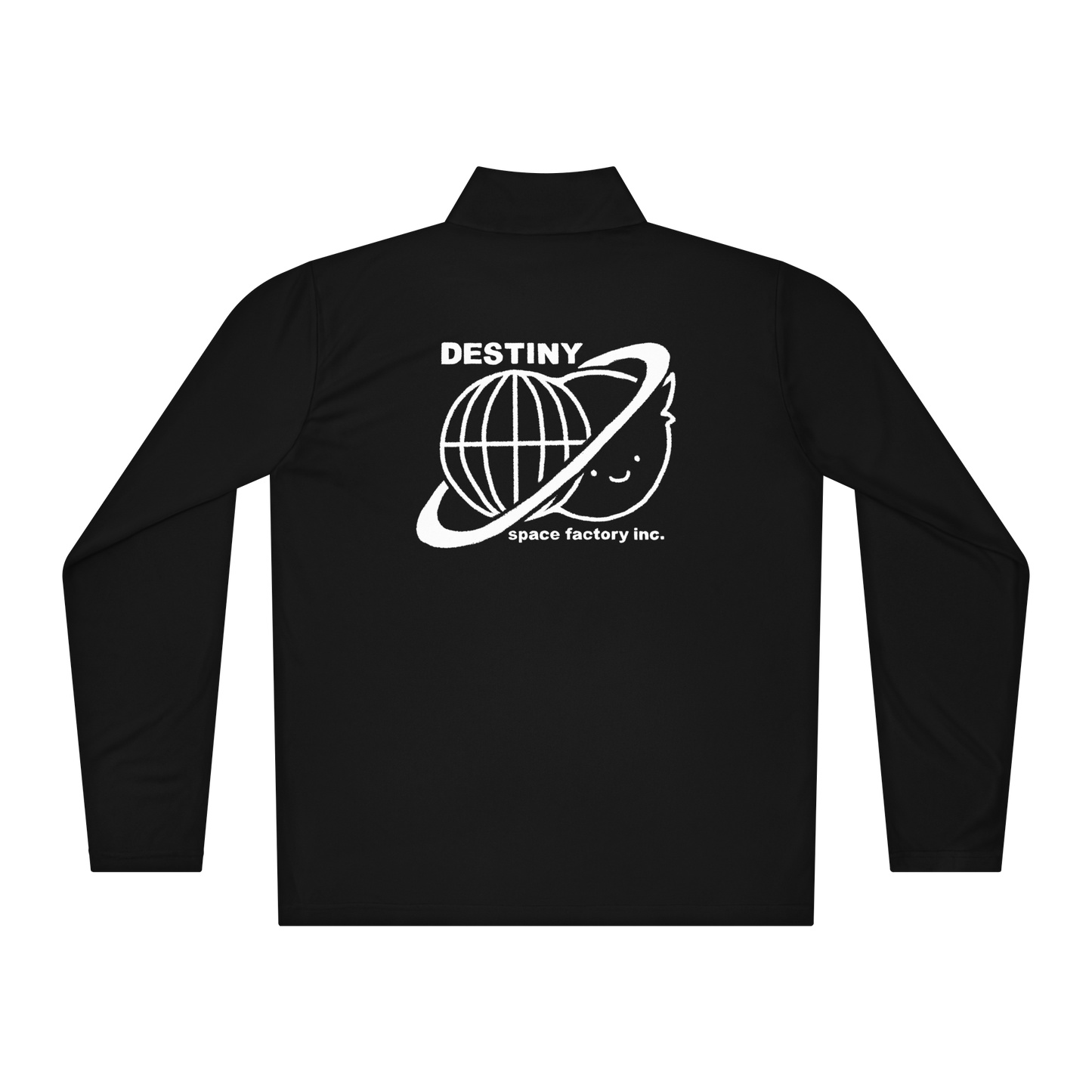 Space Factory 1/4 Zip Pullover, Black
