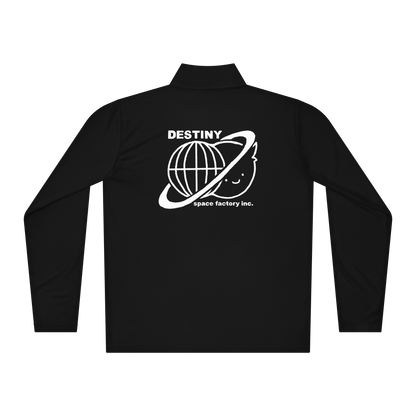 Space Factory 1/4 Zip Pullover, Black