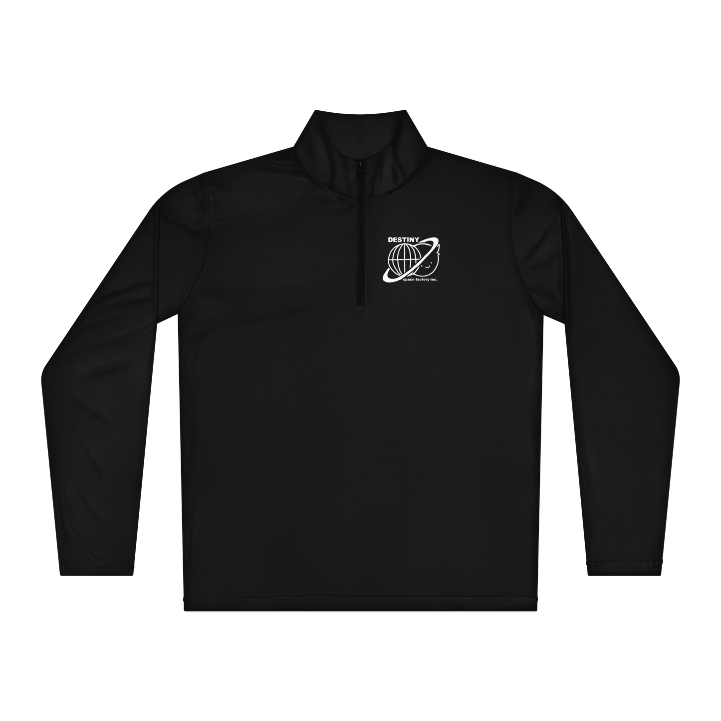 Space Factory 1/4 Zip Pullover, Black