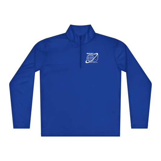 Space Factory 1/4 Zip Pullover, Bright Blue