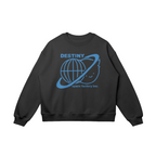 Space Factory Oversized Sweatshirt, Black