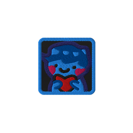 Square dggL Embroidered Patch, 3" x 3", Black Bkg