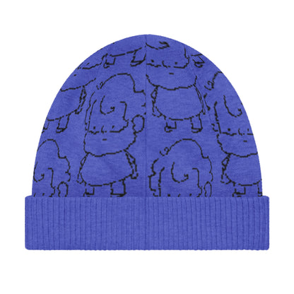 Tiny-knit Hat, Bright Blue