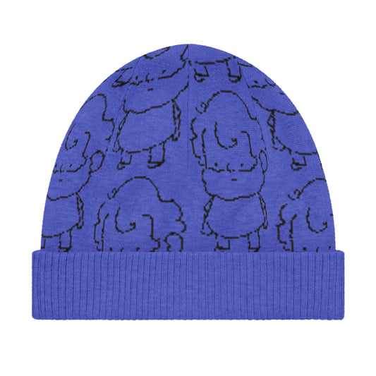 Tiny-knit Hat, Bright Blue