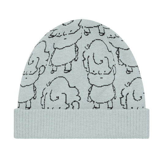 Tiny-knit Hat, Pale Blue