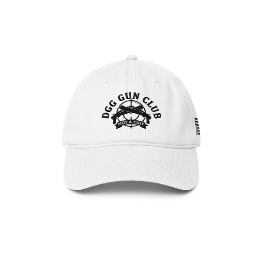 Gun Club Embroidered Hat, White