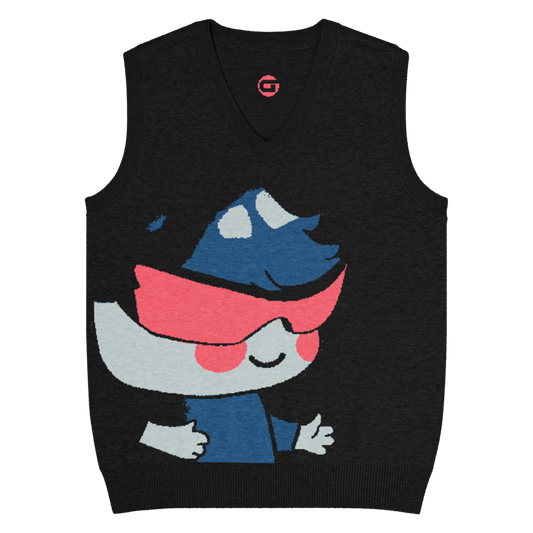 Wicked Knit Sweater Vest, Black