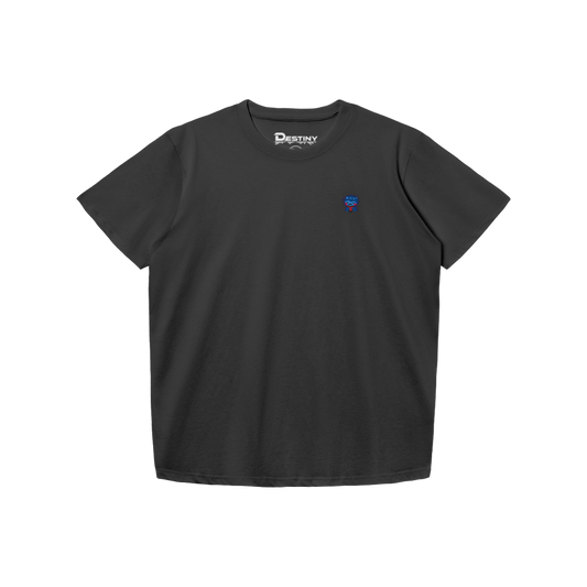 Women's Embroidered Logo Tee, Black