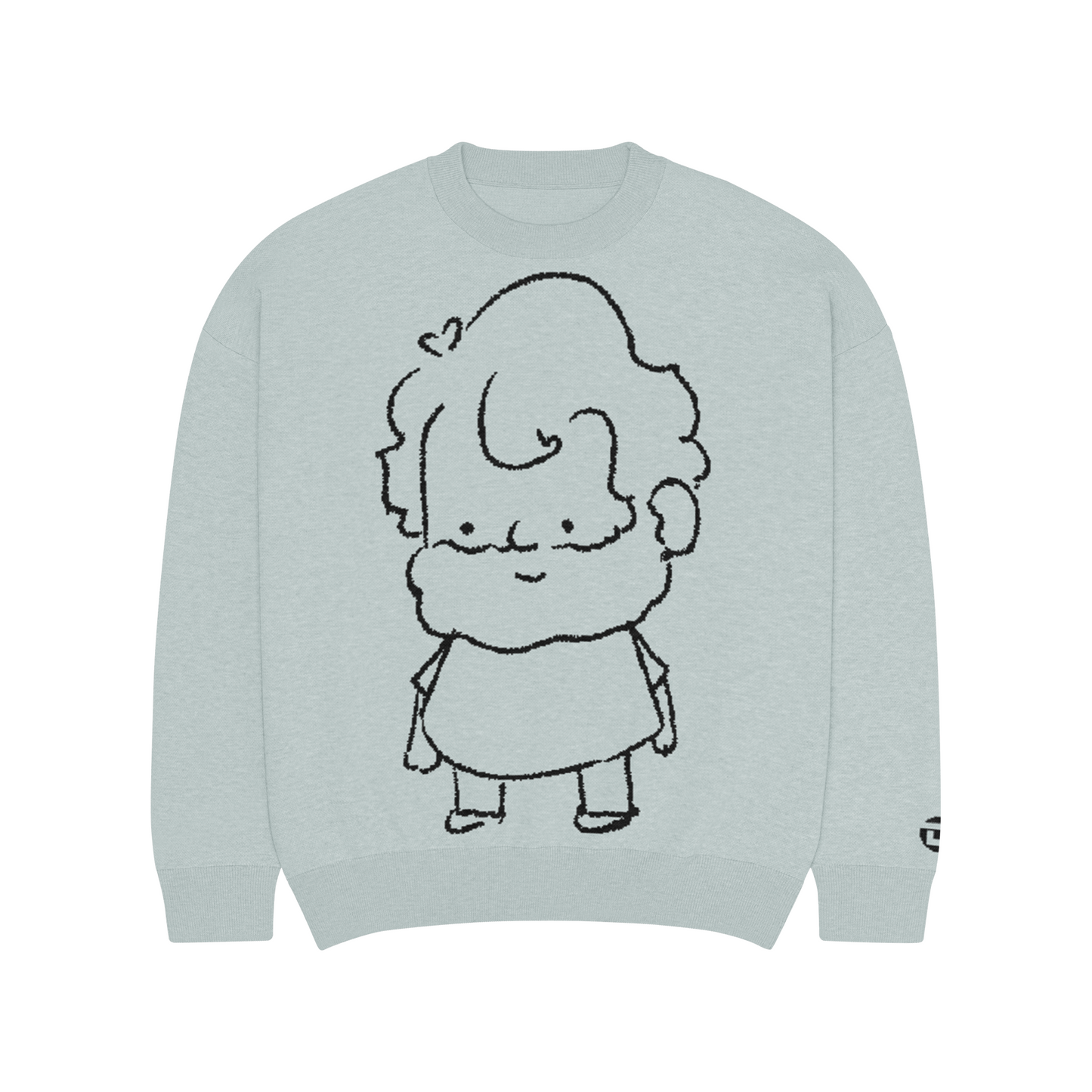 Tiny-knit Sweater, Pale Blue