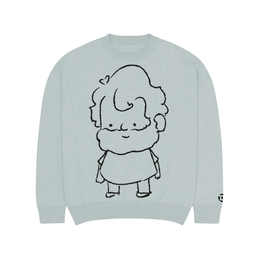 Tiny-knit Sweater, Pale Blue