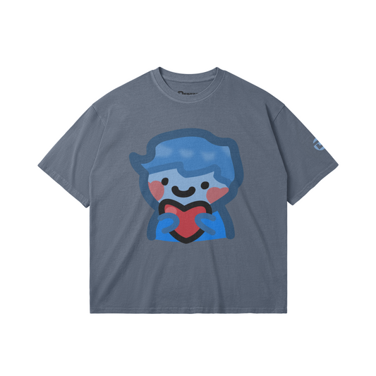 dggL Tee, Steel Blue
