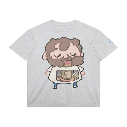 Tummy Oven Tee, Heather Gray