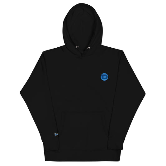 Embroidered Monogram Hoodie, Black